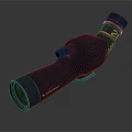 Commercial Equipment Professional Spotting Scope With Black Design Red Lens For Long Distance Observation