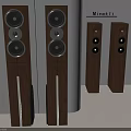 Minotli Floor Standing Audio Speakers With Modern Wooden Design And Multiple Drivers