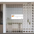Modern partition glass partition glass screen Changhong glass partition 3d model