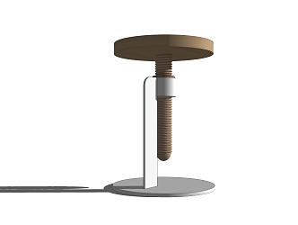 Modern bar stool advanced seat 3d model