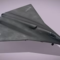 Stealth Fighter Jet With Delta Wing Cockpit And Landing Gear Deployed 3d model