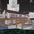 Modern Rural Self Built House With Glass Balcony Wooden Structure And Waterfront View