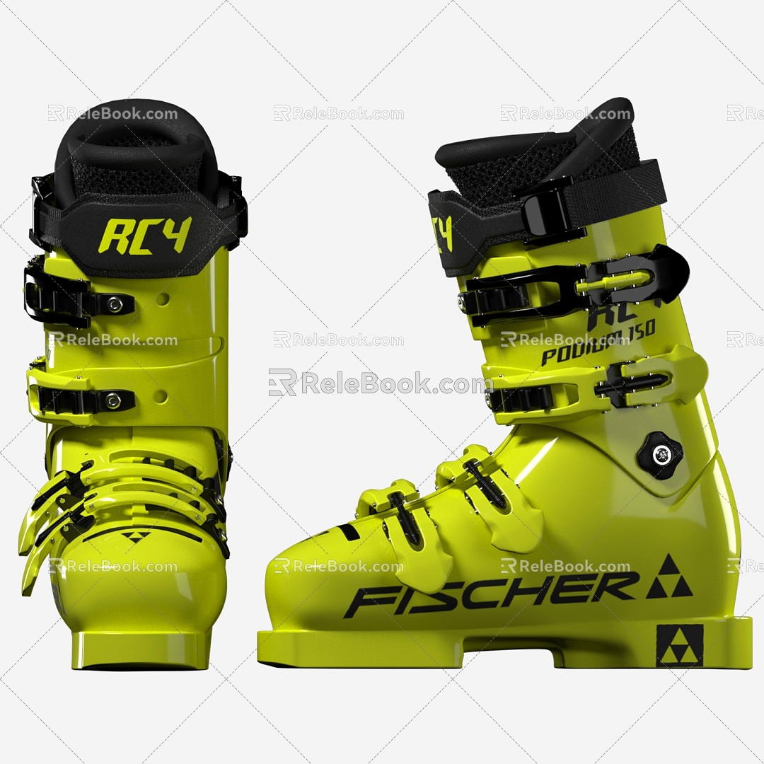 Modern Climber Boots Ski Climber Boots 3d model