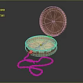 Modern Compass Instrument PBR 3d model
