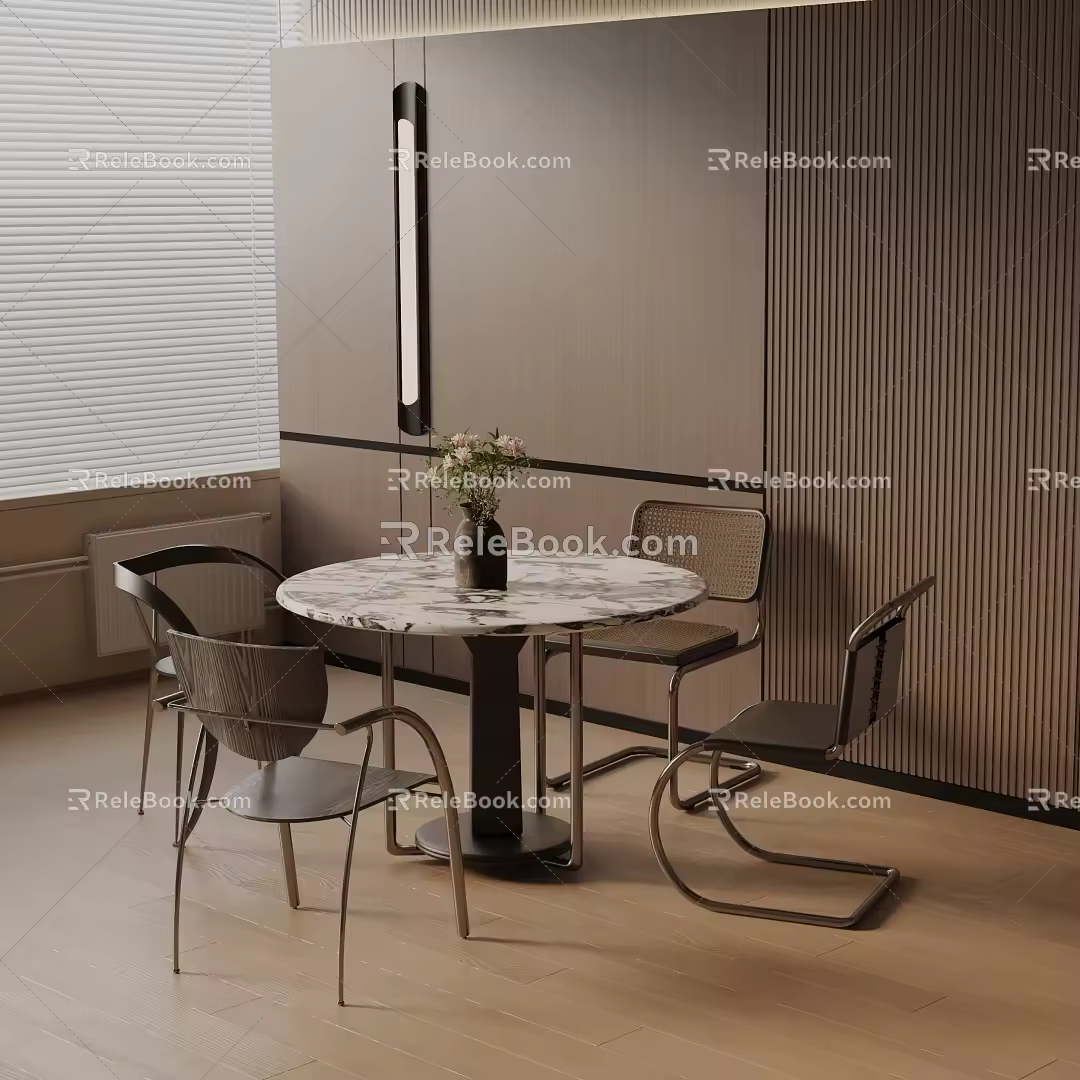 Modern table combination 3d model