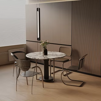 Modern table combination 3d model