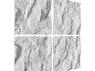 White Rock Texture Background Wall Panels with Natural Stone Finish for Interior Decoration 3d model