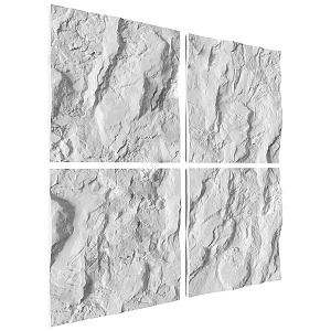 rubble background wall 3d model