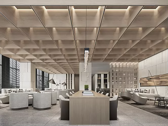 Reception area 3d model