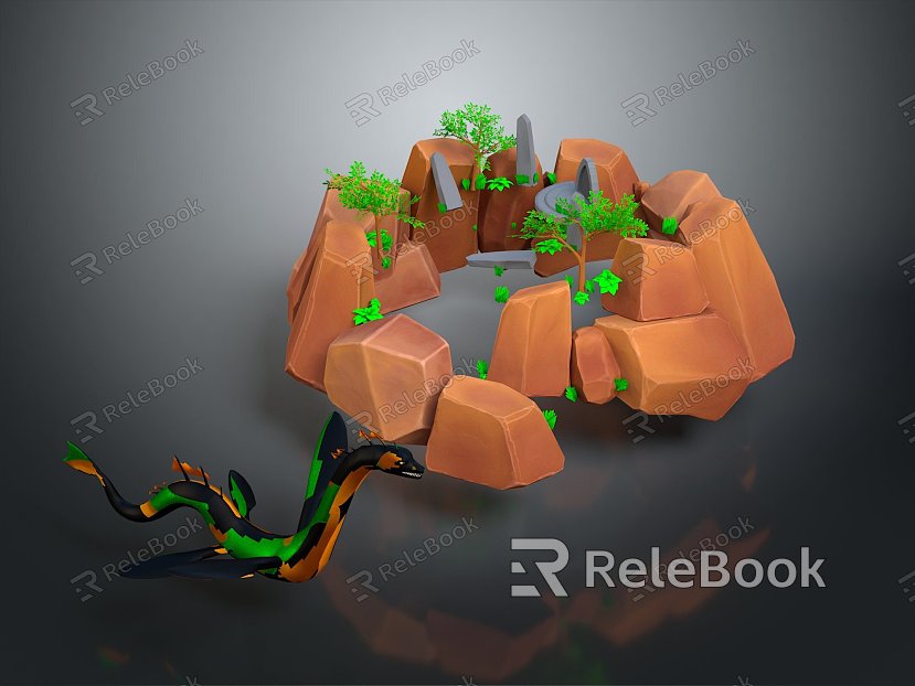 Stone Rock Stone Stone Appreciation Stone Strange Stone Ore Realistic model