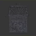 Vintage Style Dark Metal Decorative Box With Intricate Filigree Top And Carved Sides