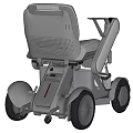 Electric Wheelchair Medical Mobility Aid With Comfortable Seat Adjustable Armrests And Stable Four Wheels