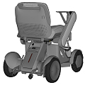 Modern Wheelchair Electric Wheelchair 3d model