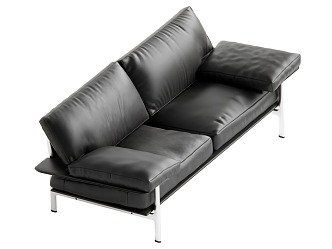 Modern double sofa 3d model