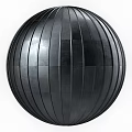 Metallic Sphere With Striped Design Textured Surface Divided Sections Worn Patches 3d model