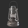 Vintage Metal Candle Lamp With Handle And Classic Design For Home Decor