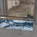 New Chinese Front Desk Reception Hall 3d model
