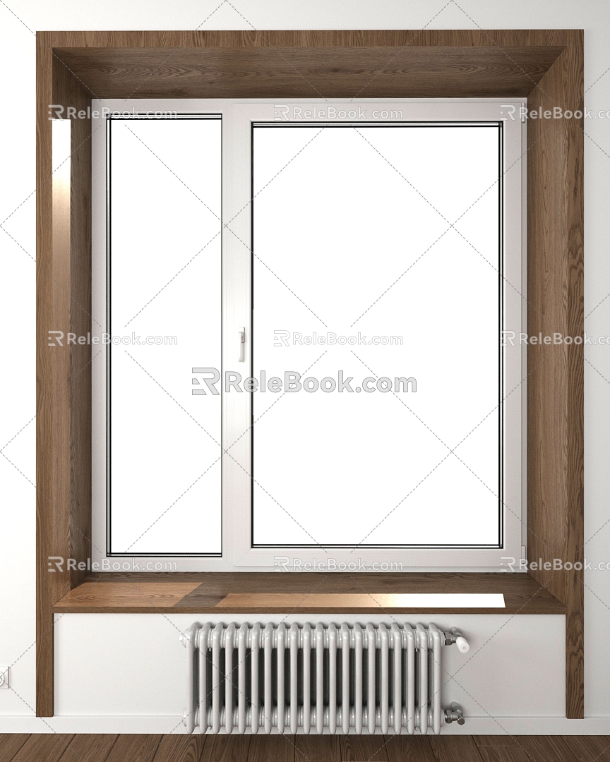 Window casement radiator 3d model