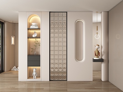 Entrance aisle partition model