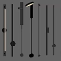 modern wall lamp long wall lamp reading lamp 3d model