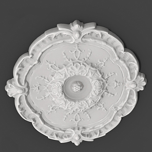 European-style lamp panel carved plaster decorative lamp panel wall carved ceiling plate 3d model