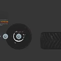 Durable Automotive Wheel Axle Parts With Heavy Duty Tires And Steel Components
