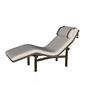 Modern Lounge Chair Design With Padded Backrest And Wooden Frame