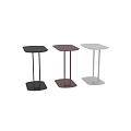 Modern Side Tables With Sleek Metal Frames In Multiple Colors Design 3d model