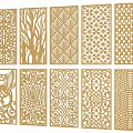 Decorative Room Dividers with Various Intricate Cutout Patterns for Home Interior