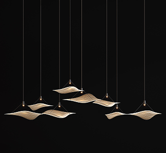 Modern chandelier 3d model