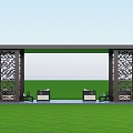 Landscape gallery pavilion 3d model