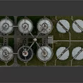 Industrial Storage Tanks Setup With Circular Platforms And Metal Structures