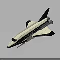 White Space Shuttle Explore A Model For Cosmic Exploration Missions 3d model