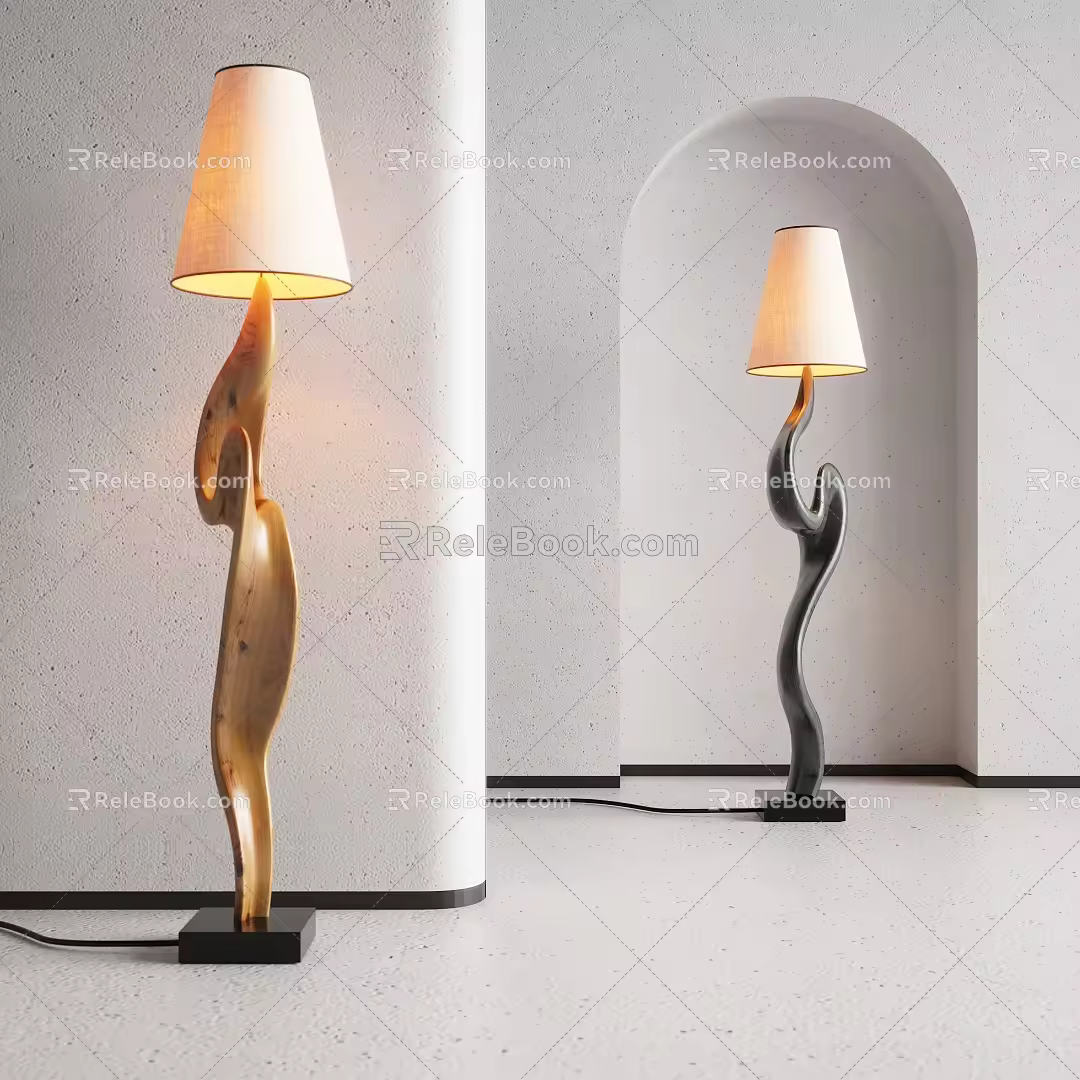 Modern floor lamp 3d model