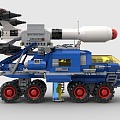 Lego toy building blocks rocket car engineering car sci-fi future universe 3d model