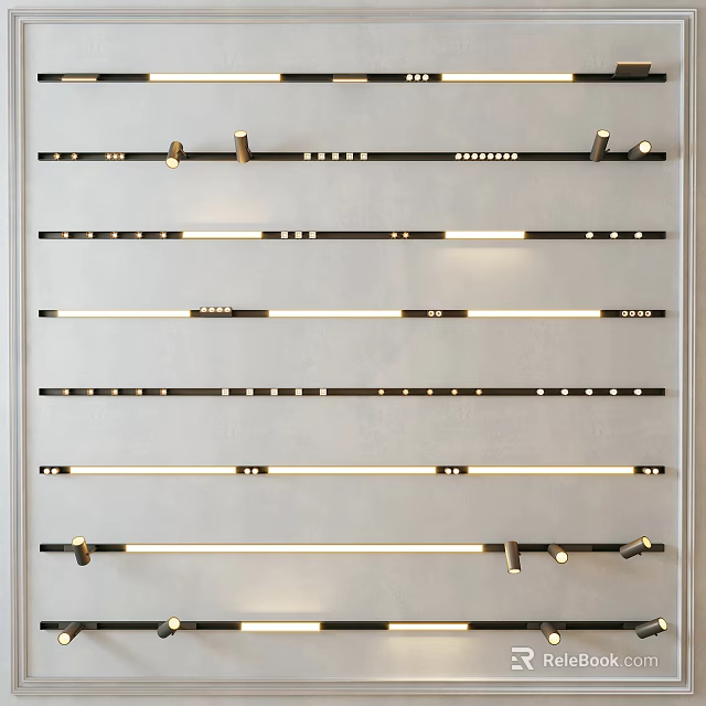 Sleek Modern Downlights And Spotlights Lighting Fixtures With Stylish Design And Bright Illumination 3d model 