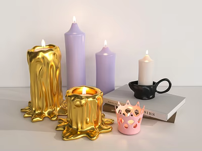 Modern Candlestick Lamp 3d model Modern Candlestick Lamp 3d model