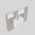 Elegant Modern Kitchen Wine Cabinet With Glass Doors Holding Wine Bottles And Glassware Storage