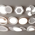 Modern Ceiling Lights With Various Shapes And Creative Designs For Home 3d model