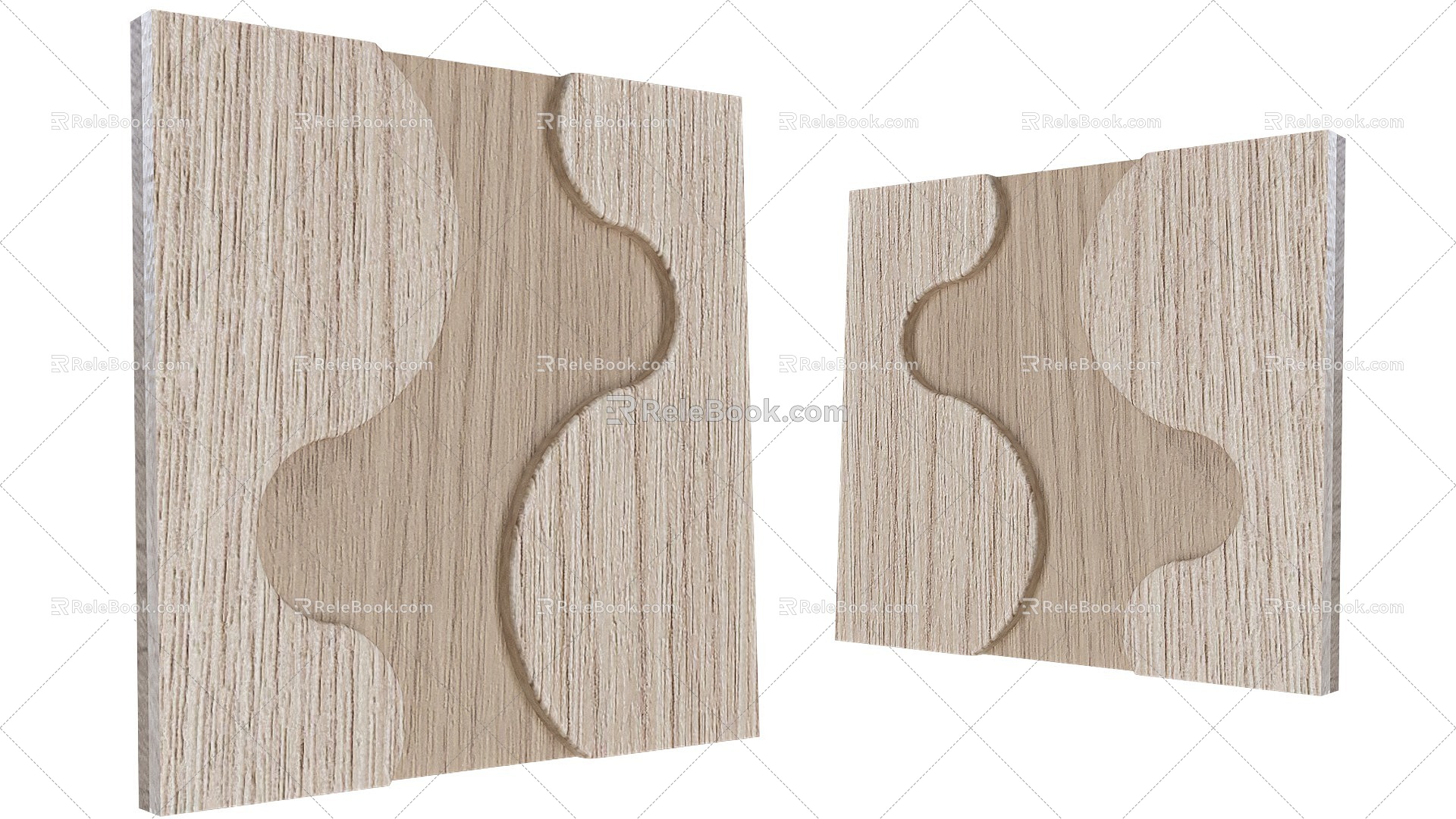 Image wall Wooden wall Partition wall Decorative wall American background wall 3d model