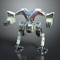 Modern Mech Warrior Mech Soldier Machine Battleguard Mechanical Battleguard 3d model