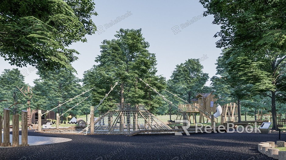 Modern Children's Play Area Forest Ecological Children's Play Area model