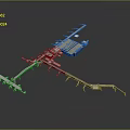 Passenger Aircraft Structure Diagram Showing Key Components And Detailed Design Parts