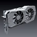 High Performance ASUS ROG Gaming Graphics Card With Dual Fans Red Black Design
