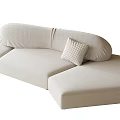 Modern Multiplayer Sofa Casual Sofa 3d model