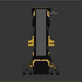 Yellow And Black Industrial Mechanical Conveyor With Long Frame And Wheels