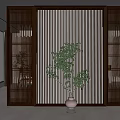 New Chinese Partition Screen 3d model