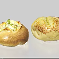 Soft Baked Buns With Green Peas And Spiced Fluffy Toasted Bread