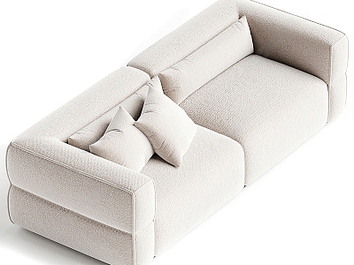 Modern double sofa double soft sofa model