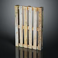 Wooden Storage Shelf Featuring Natural Slatted Design and Rustic Wood Finish for Home Organization